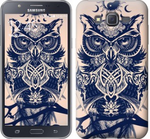 Чехол Узорчатая сова для Samsung Galaxy J7 J700H