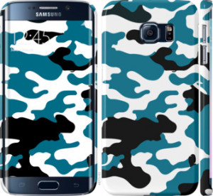Чехол Камуфляж прозрачный фон для Samsung Galaxy S6 Edge G925F