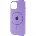 Чохол Silicone Case Full Protective (AA) with Magnetic Safe на Apple iPhone 11 Pro Max (6.5") (Бузковий / Dasheen)