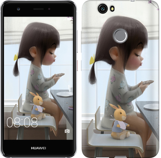 

Чехол Милая девочка с зайчиком для Huawei Nova 636695