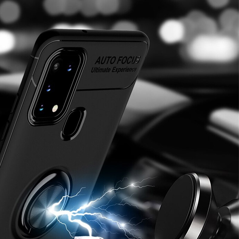 

TPU чехол Deen ColorRing под магнитный держатель (opp) для Samsung Galaxy M31 (Черный / Черный) 895982