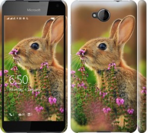 Чехол Кролик и цветы для Nokia Lumia 650