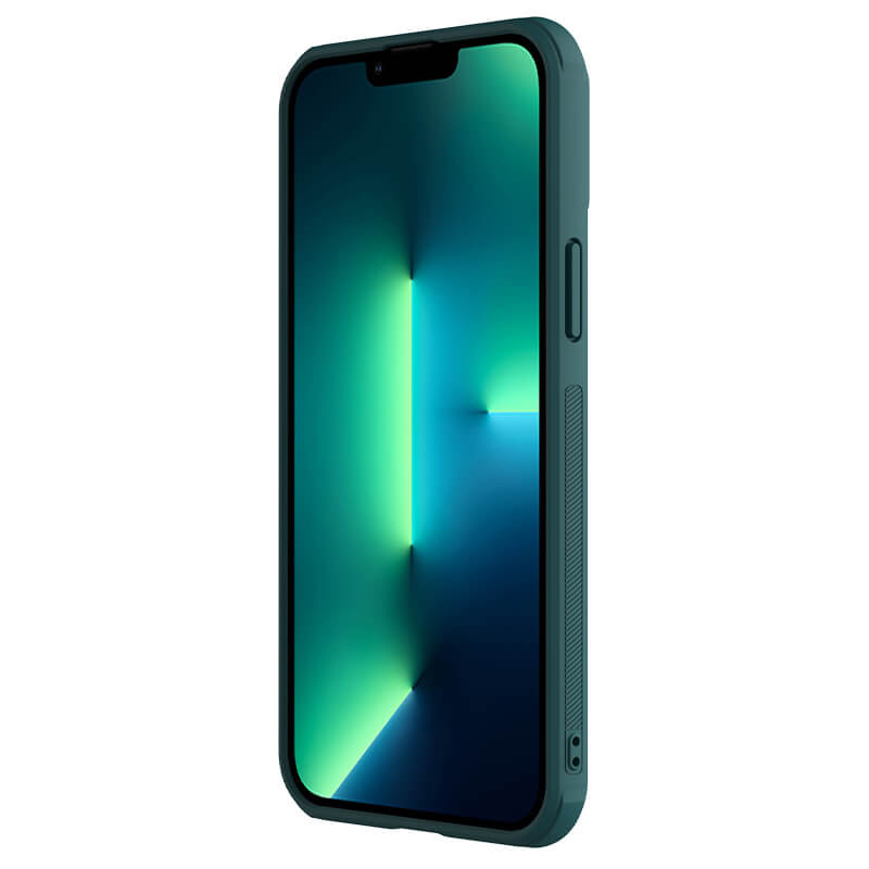 Кожаная накладка Nillkin Camshield Leather (шторка на камеру) для Apple iPhone 13 Pro Max (6.7") (Зеленый / Green) в магазине vchehle.ua