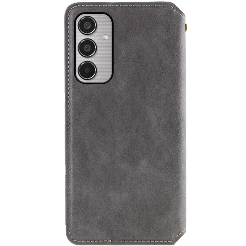 Фото Кожаный чехол-книжка GETMAN Cubic (PU) для Samsung Galaxy M35 5G (Серый) на vchehle.ua
