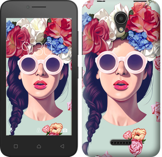 

Чохол Дівчина з квітами на Lenovo A Plus / A1010 298130