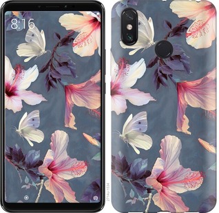 

Чехол Нарисованные цветы для Xiaomi Mi Max 3 670850