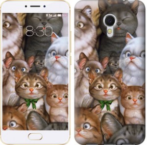 Чехол коты для Meizu MX6