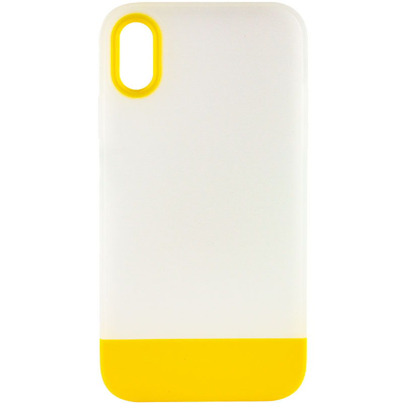 Чохол TPU+PC Bichromatic на Apple iPhone X / XS (5.8") (Matte / Yellow)