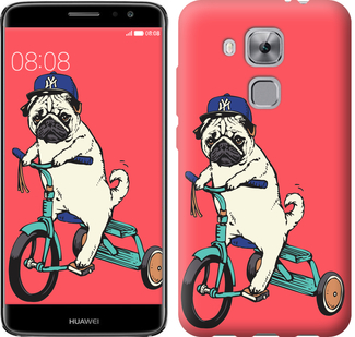 

Чехол Мопс на велосипеде для Huawei Nova Plus 642833