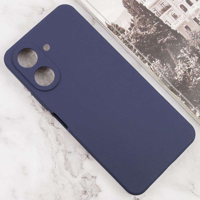 Фото Чохол TPU GETMAN Liquid Silk Full Camera на Xiaomi Redmi 13C / Poco C65 (Синій / Midnight Blue) на vchehle.ua
