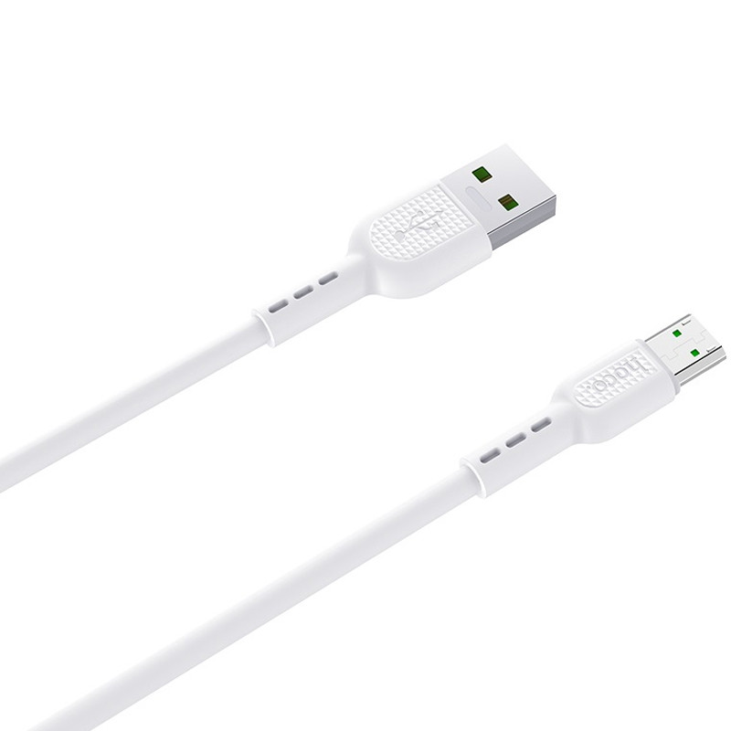 Фото Дата кабель Hoco X33 Surge USB to MicroUSB (1m) (Білий) в маназині vchehle.ua