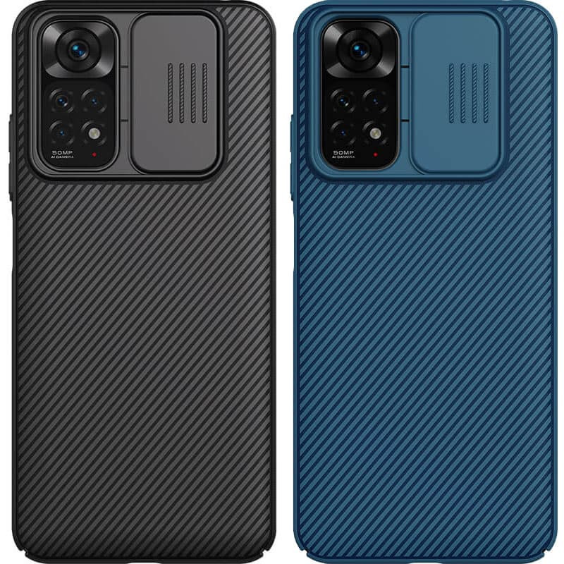 Карбонова накладка Nillkin Camshield (шторка на камеру) на Xiaomi Redmi Note 11 (Global)