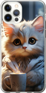 Чохол White cat на iPhone 12