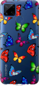 Чохол Барвисті метелики на Realme C15