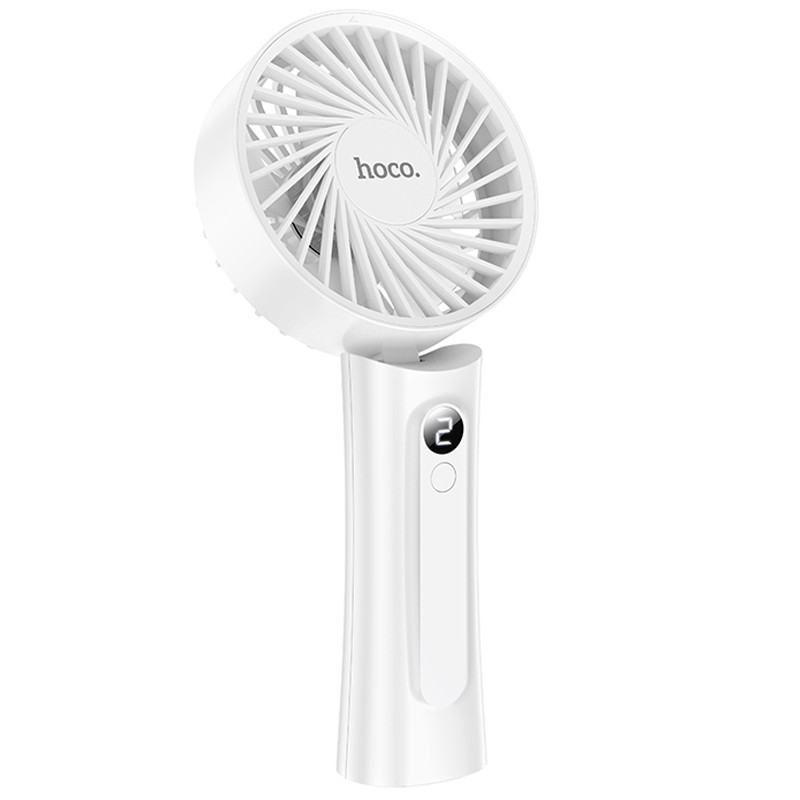 Фото Портативный вентилятор Hoco HX20 Xpress handheld fan 1200 mAh (White) на vchehle.ua