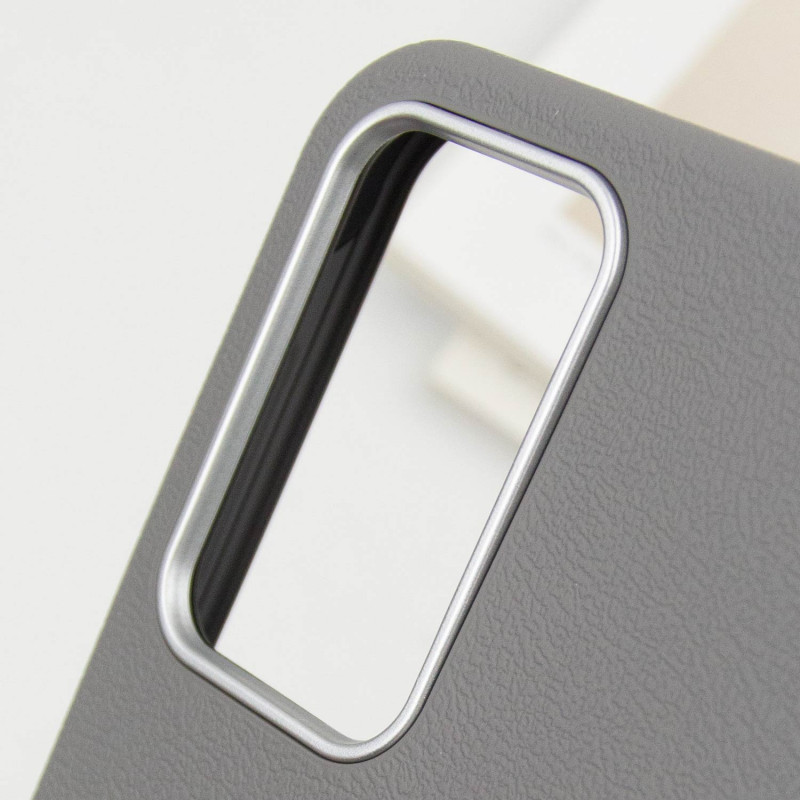 Купити Шкіряний чохол Leather Case Metal Buttons на Samsung Galaxy A55 (Titanium Gray) на vchehle.ua