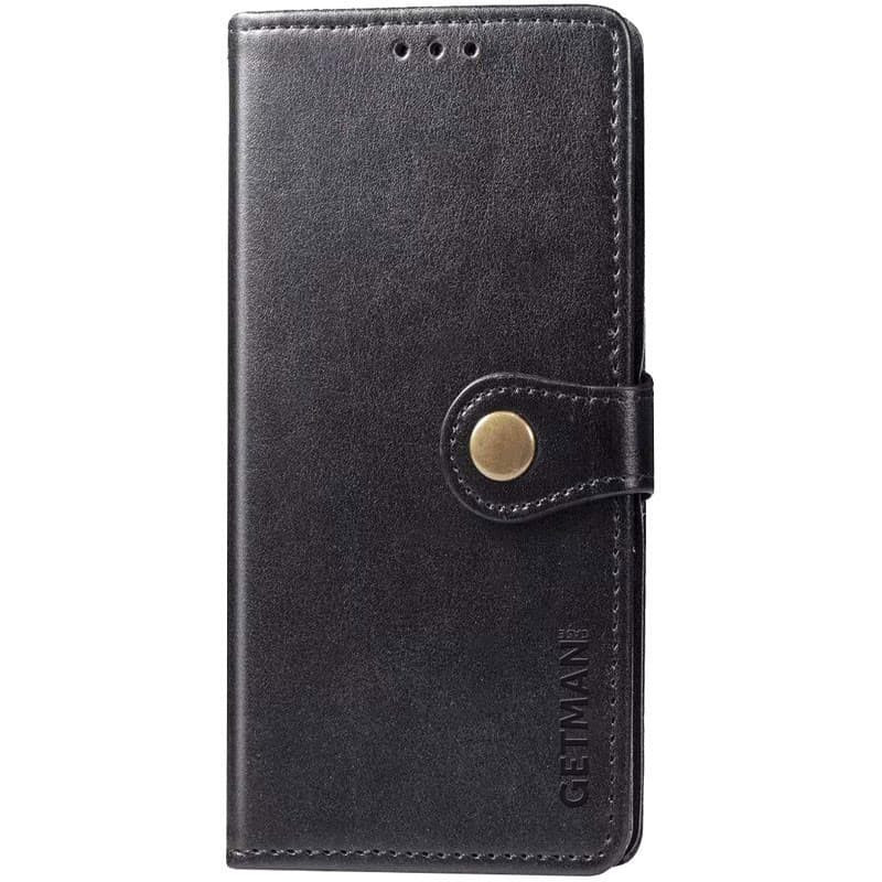 Кожаный чехол-книжка GETMAN Gallant (PU) для TECNO Camon 18 / 18P (Черный)