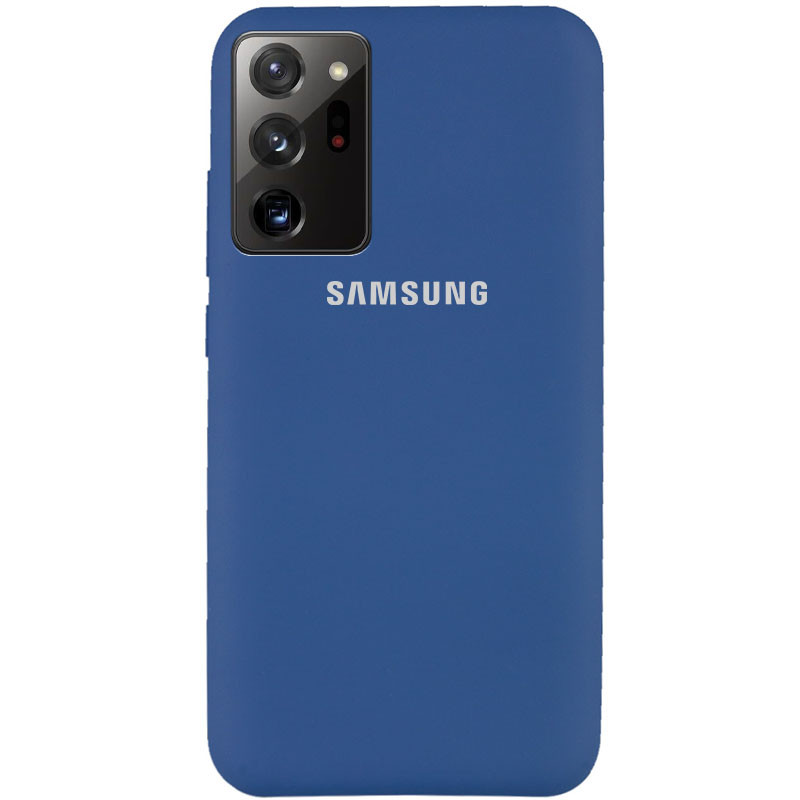 Чохол Silicone Cover Full Protective (AA) на Samsung Galaxy Note 20 Ultra (Синій / Navy Blue)
