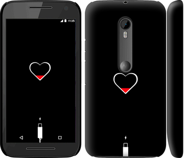 Чехол Подзарядка сердца для Motorola Moto G3