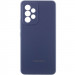 Чехол Silicone Cover Lakshmi Full Camera (AAA) with Logo для Samsung Galaxy A53 5G (Темно-синий / Midnight blue)