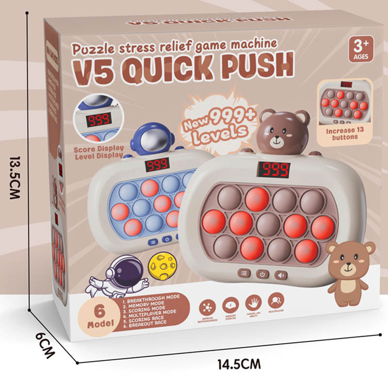 Фото Портативная игра Pop-it Speed Push Game Ver.5 (Bear) на vchehle.ua