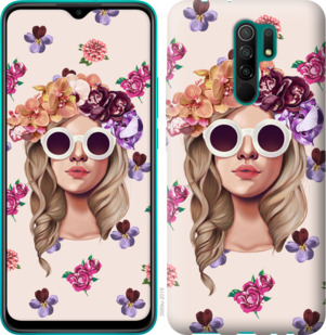 

Чехол Девушка с цветами v2 для Xiaomi Redmi 9 934010