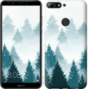 

Чехол Акварельные Елки для Honor 7C pro 862843