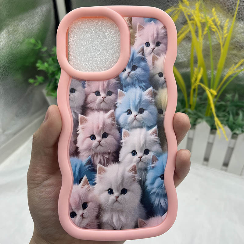Фото Чохол TPU Cloudy Pictures на Apple iPhone 15 (6.1") (Kittens) на vchehle.ua