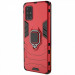 Ударостійкий чохол Transformer Ring for Magnet на Samsung Galaxy A71 (Червоний / Dante Red)