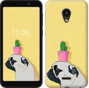

Чехол Мопс с кактусом для Meizu C9 795631