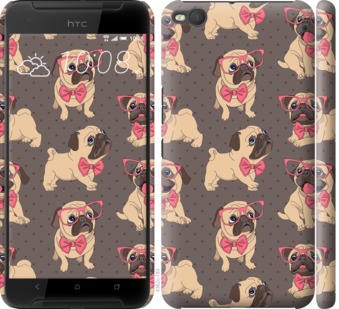 

Чехол мопсики 2 для HTC One X9 731356