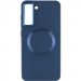 Фото TPU чехол Bonbon Metal Style with Magnetic safe для Samsung Galaxy S21 FE (Синий / Cosmos Blue) на vchehle.ua