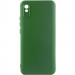 Чехол TPU GETMAN Liquid Silk Full Camera для Xiaomi Redmi 9A (Зеленый / Dark green)