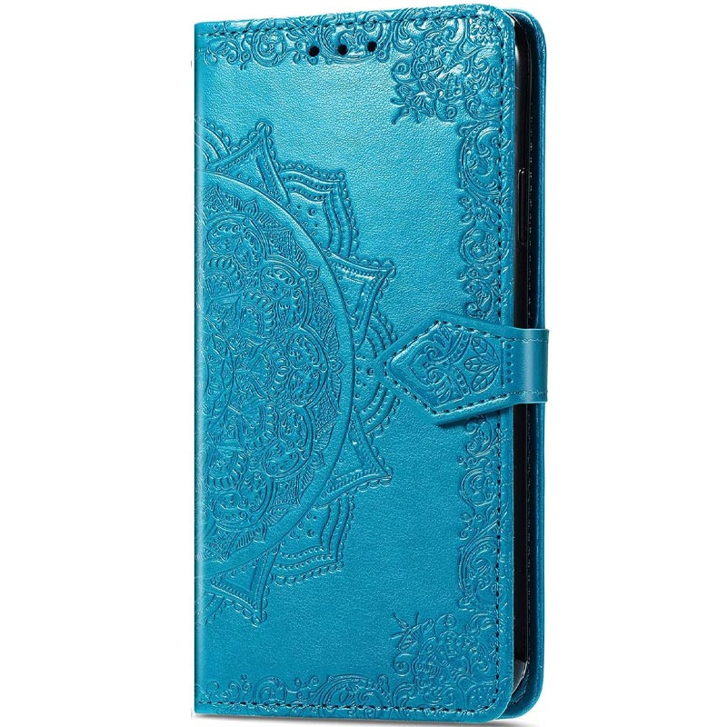 Кожаный чехол (книжка) Art Case с визитницей для Xiaomi Redmi Note 13 Pro 4G / Poco M6 Pro 4G (Синий)