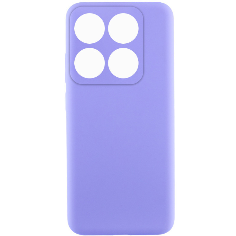 Чехол Silicone Cover Lakshmi Full Camera (AAA) для Xiaomi 14T Pro (Сиреневый / Dasheen)