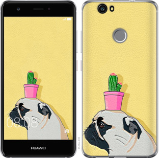 

Чохол Мопс з кактусом на Huawei Nova 795732
