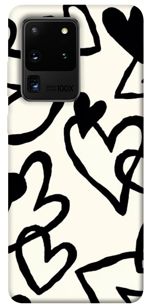 

Чехол Black heart для Galaxy S20 Ultra (2020) 1098275