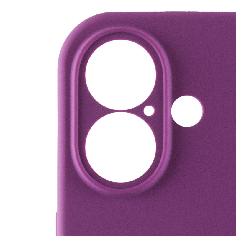 Чехол Silicone Case Full Camera Protective (AA) для Apple iPhone 16 (6.1") (Фиолетовый / Grape) в магазине vchehle.ua