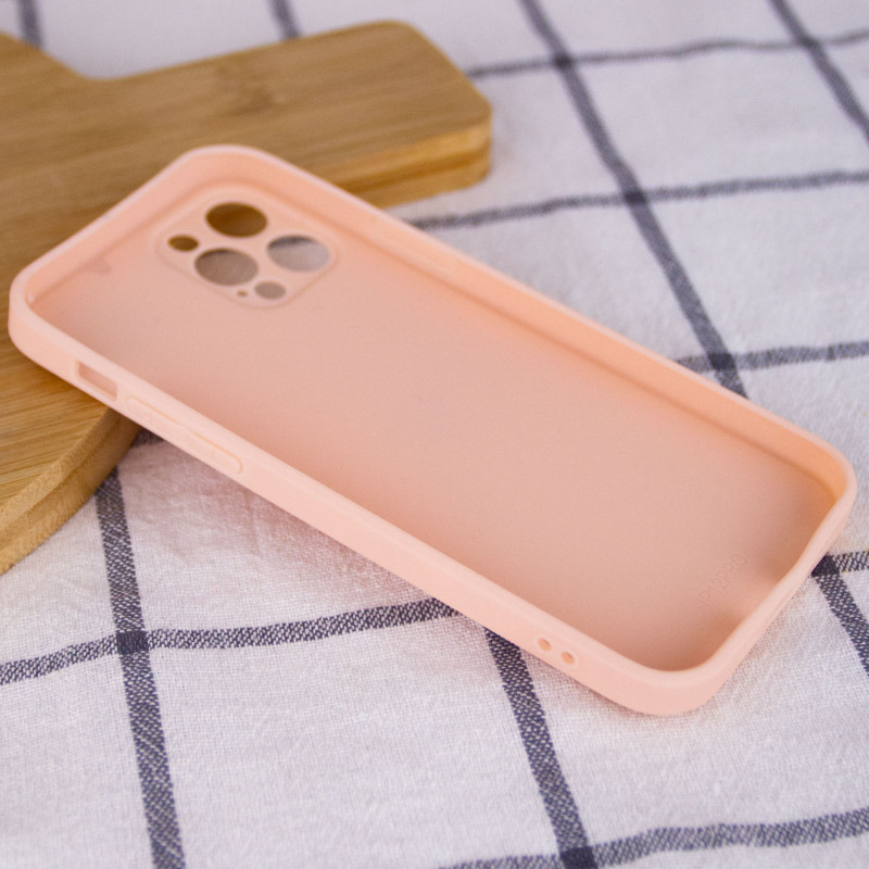 Фото Уценка TPU+Glass чехол GLOSSY Logo Full camera (opp) для Apple iPhone 12 Pro (6.1") (Царапина / Персиковый) в магазине vchehle.ua