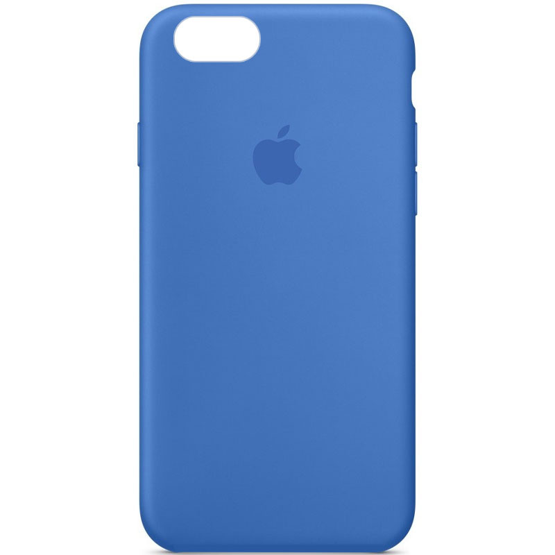 Чехол Silicone Case Full Protective (AA) для Apple iPhone SE (2020) (Синий / Capri Blue)