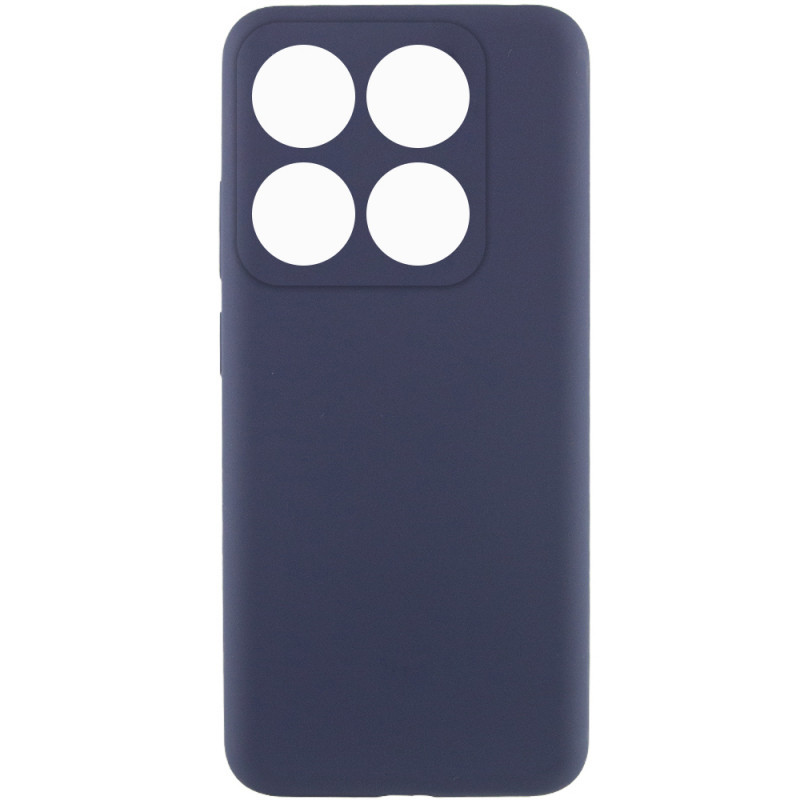Чехол Silicone Cover Lakshmi Full Camera (AAA) для Xiaomi 14T Pro (Темно-синий / Midnight blue)