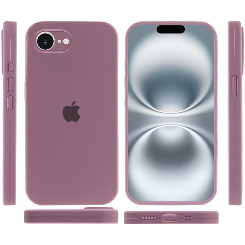 Чохол Silicone Case Full Camera Protective (AA) на Apple iPhone 16e (6.1") (Ліловий / Lilac Pride) в магазині vchehle.ua
