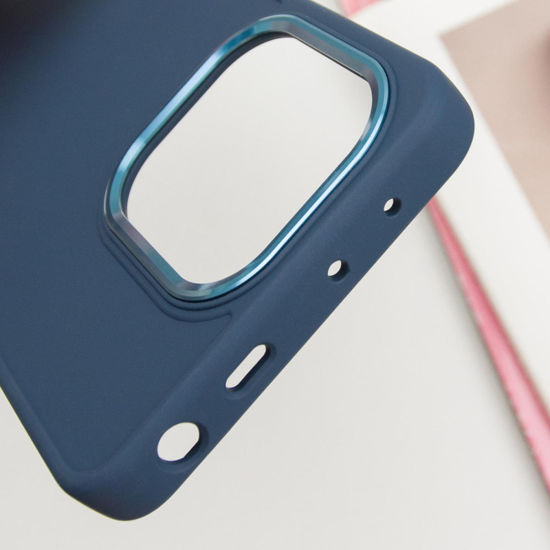 Купить TPU чехол Bonbon Metal Style для Xiaomi Redmi Note 13 4G (Синий / Cosmos blue) на vchehle.ua