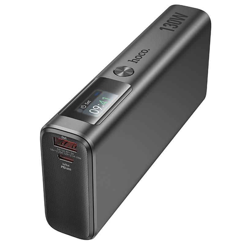 Фото Портативний ЗП Power Bank Hoco Q17B Electric 130W 20000 mAh (Space Gray) в маназині vchehle.ua