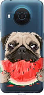 

Чохол Мопс і кавун для Nokia X20 1272755