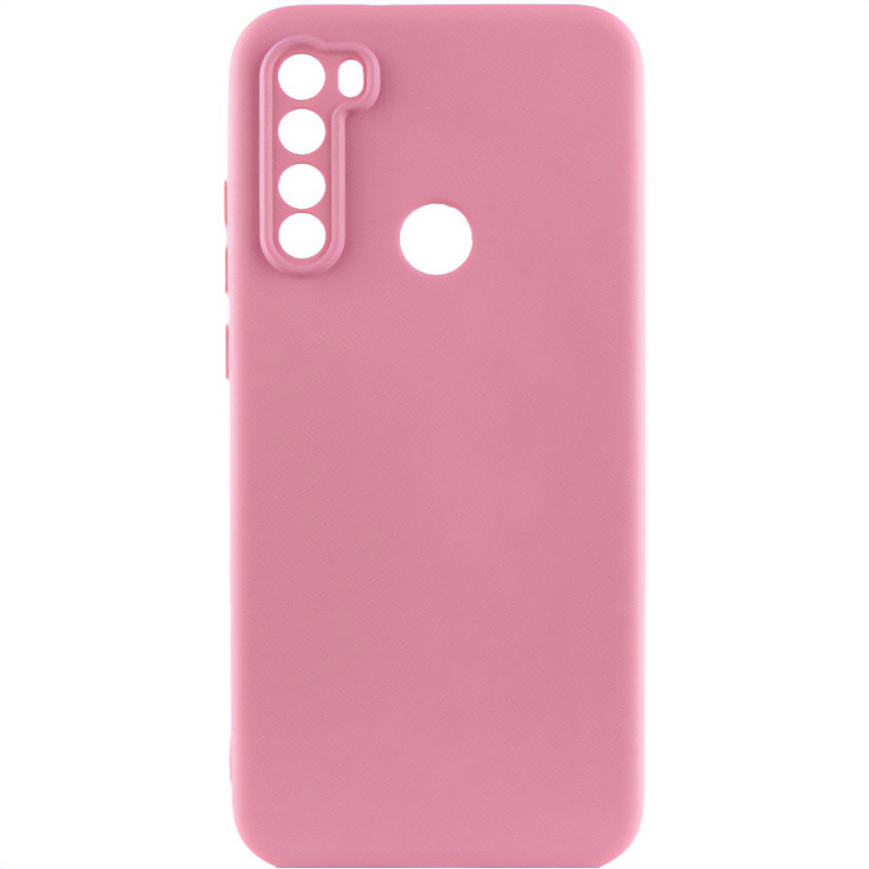 Чехол TPU GETMAN Liquid Silk Full Camera для Xiaomi Redmi Note 8T (Розовый / Pink)