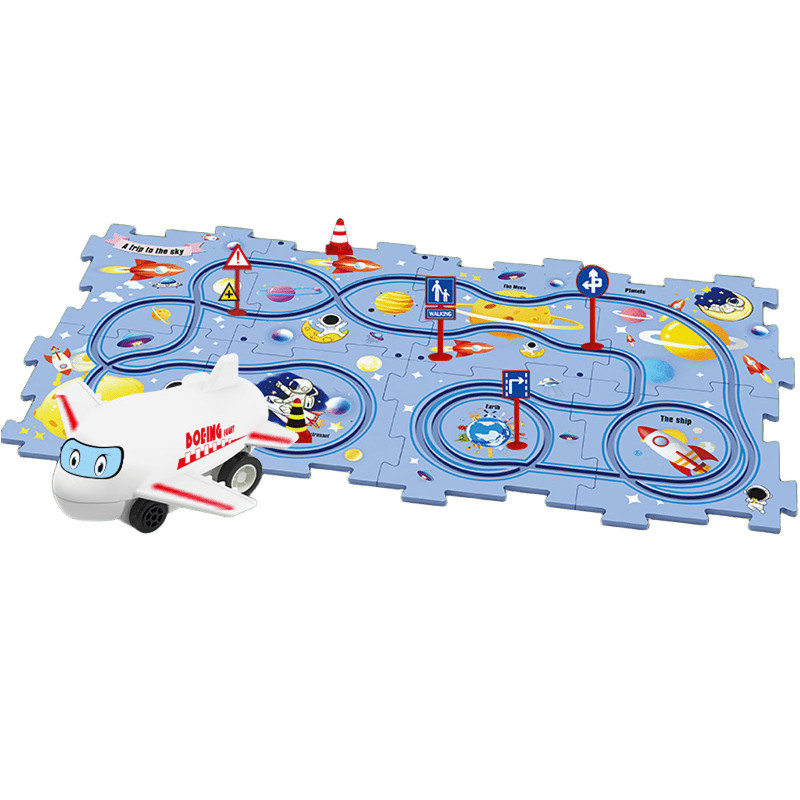 Розвиваюча іграшка-пазл SHT 1103D Space Travel (25pcs) (Blue)