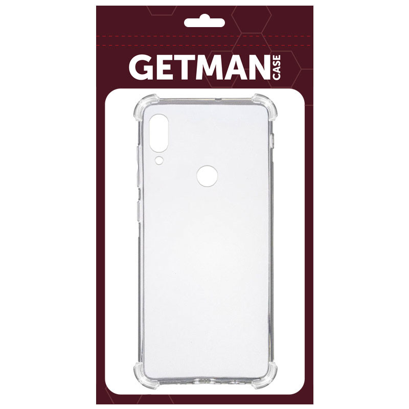 Фото TPU чохол GETMAN Ease logo посилені кути на Xiaomi Redmi Note 7 / Note 7 Pro / Note 7s (Прозорий / Transparent) на vchehle.ua