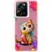 TPU+PC чехол TakiTaki Graffiti magic glow для Xiaomi Poco X5 Pro 5G / Note 12 Pro 5G (Colorful cat / Pink)