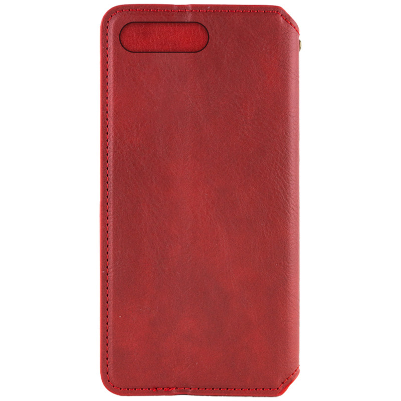 Фото Шкіряний чохол-книжка GETMAN Cubic (PU) на Apple iPhone 7 plus / 8 plus (5.5") (Червоний) на vchehle.ua
